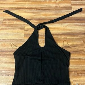 Black tie around the neck top. Never worn, but no tags. Very good condition